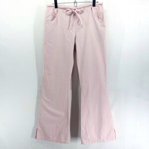 Vintage Y2K Dickies Girl Pink Flare Low Rise Workwear Pull On Pants XS Petite